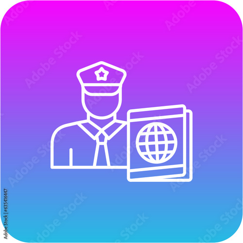Passport control Icon