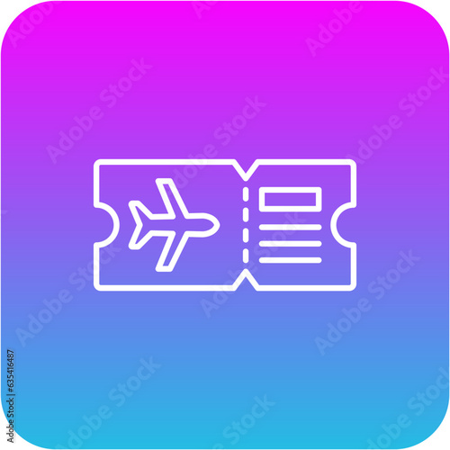 Plane ticket Icon