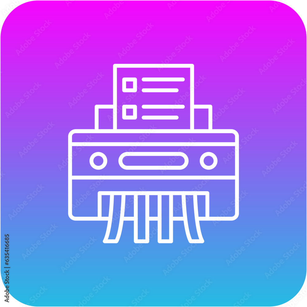 Paper Shredder Icon Paper Shredder Icon