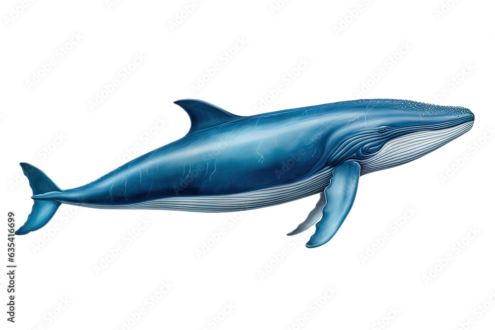 Obraz premium una balena azzurra 02