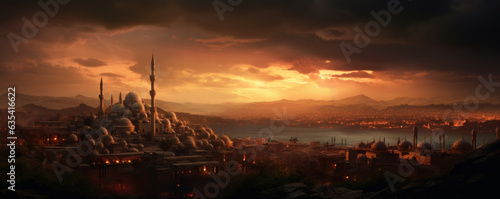 The Ottoman Istanbul ca. 1550's. Generative AI