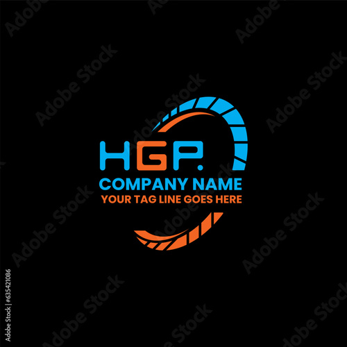 HGP letter logo creative design with vector graphic, HGP simple and modern logo. HGP luxurious alphabet design   photo