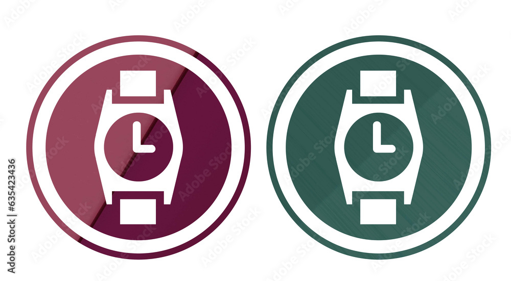 watch icon symbol with texture background watch icon symbol with texture background