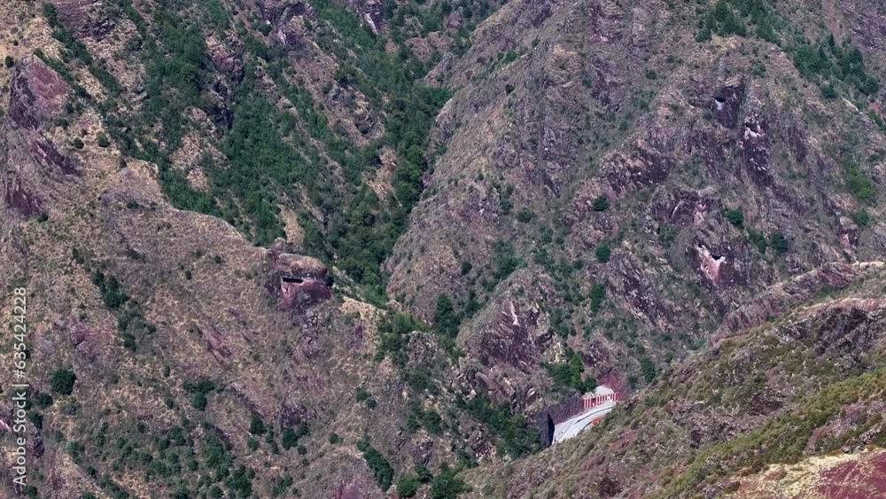 The Cians Gorge in France seen from above from a drone The Cians Gorge in France seen from above from a drone