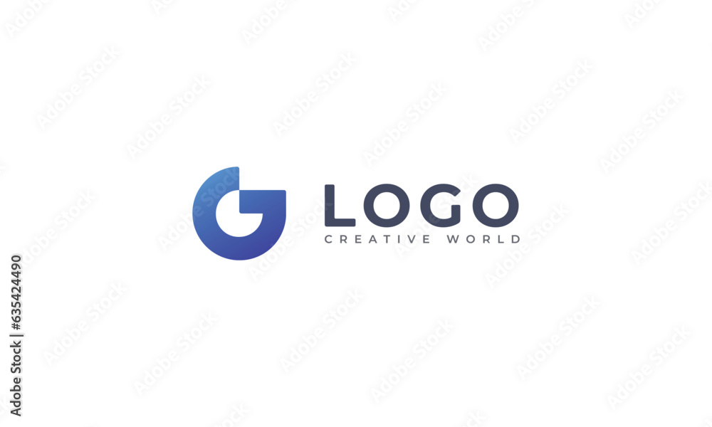 Letter G modern and minimal unique logo Letter G modern and minimal unique logo