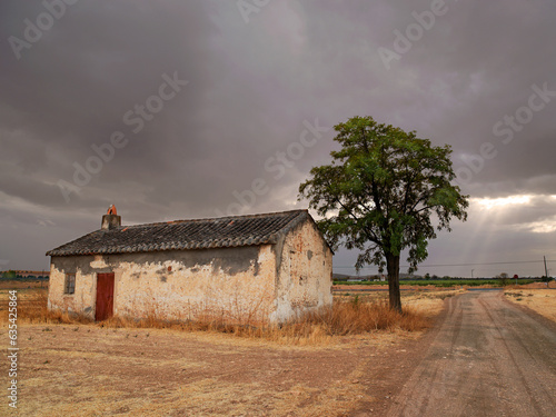 Almagro, Spain - October 10, 2022. Country house in a rural setting.