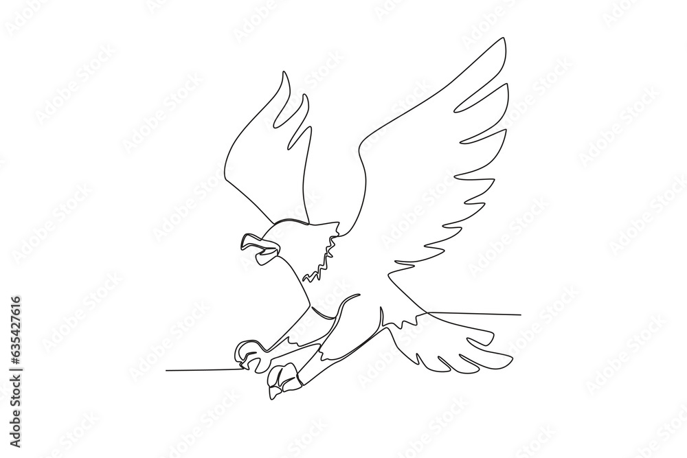 One line drawing of a Hawk. Trendy continuous line vector design graphic illustration Vector Format
One line drawing of a Hawk. Trendy continuous line vector design graphic illustration Vector Format