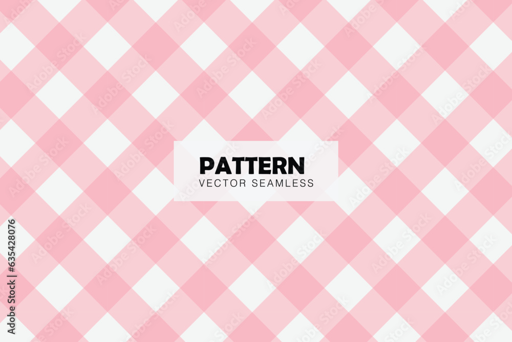 Pink diagonal gingham design seamless repeat pattern Pink diagonal gingham design seamless repeat pattern