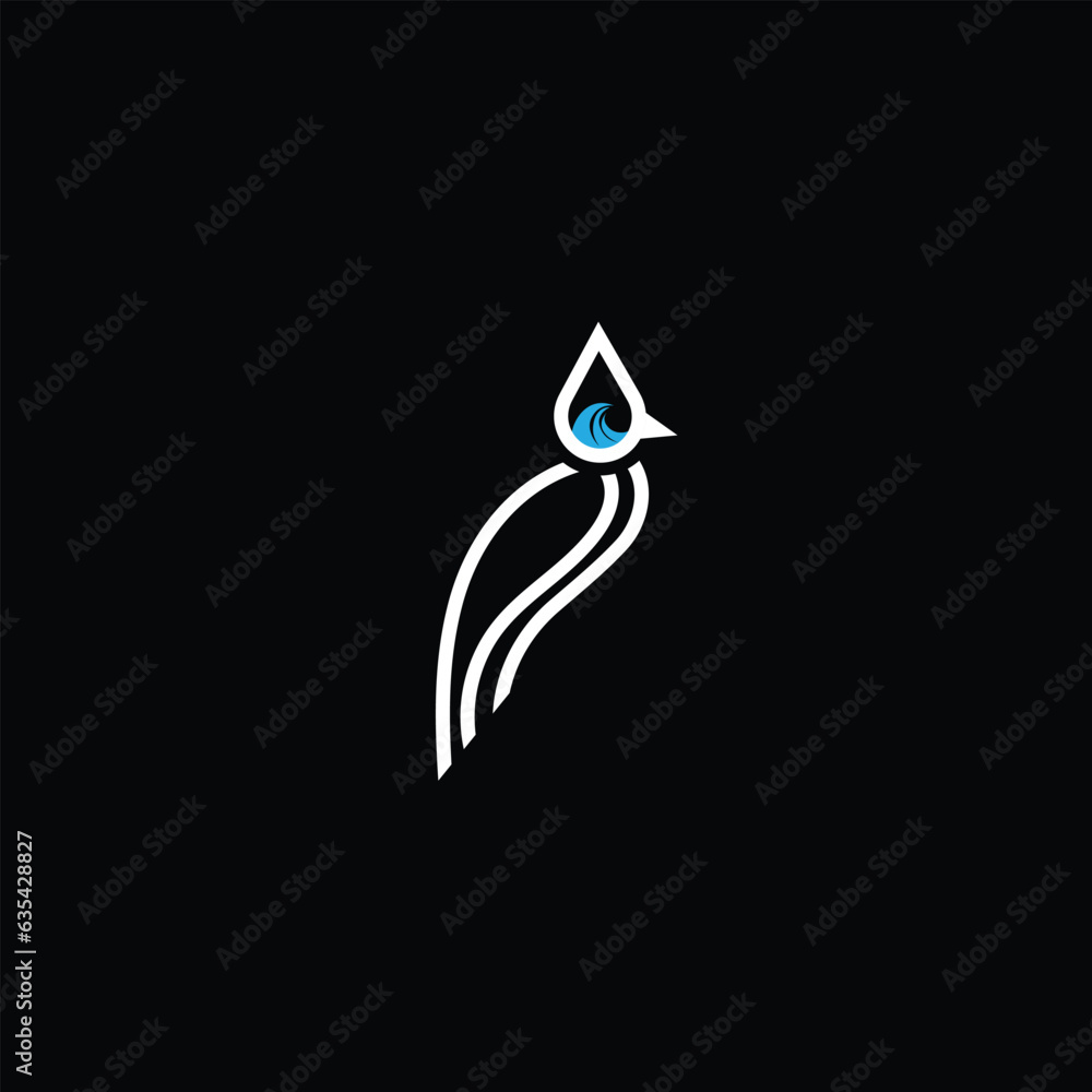 Fototapeta premium bird or line vector logo 