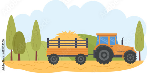 Tractor Working On Field