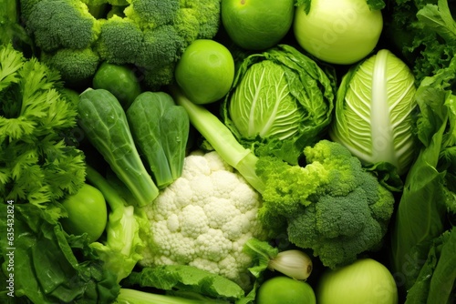Green vegetables background