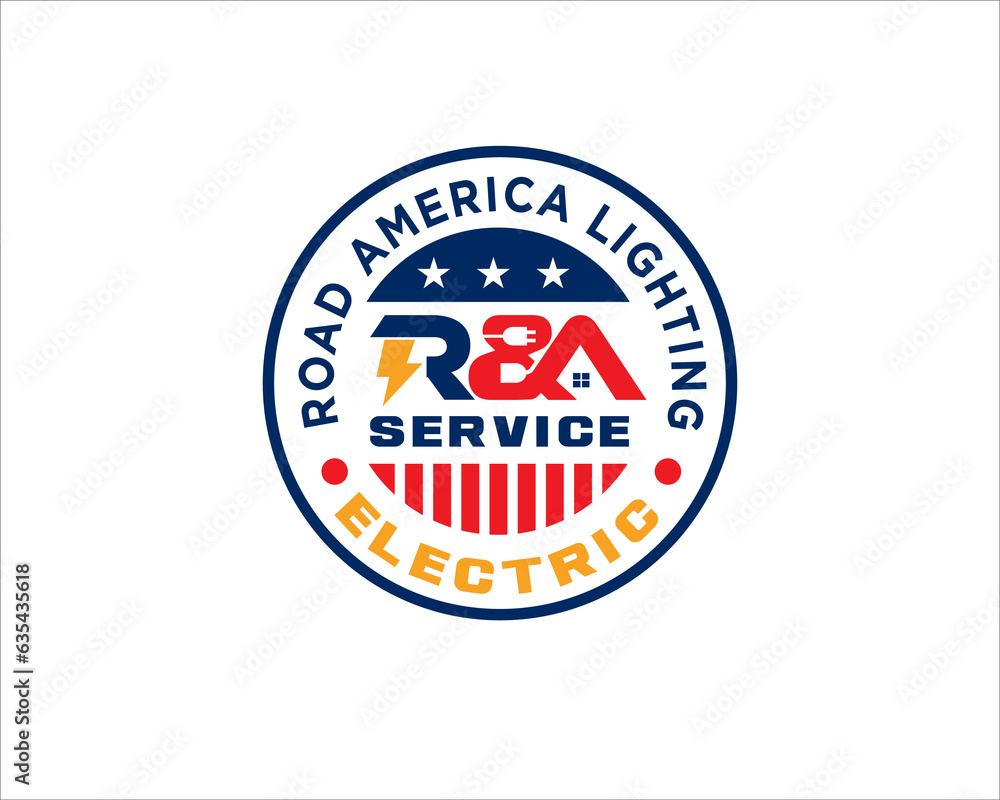 america real estate and power service logo america real estate and power service logo
