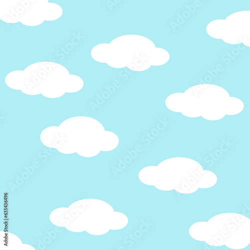 clouds seamless pattern