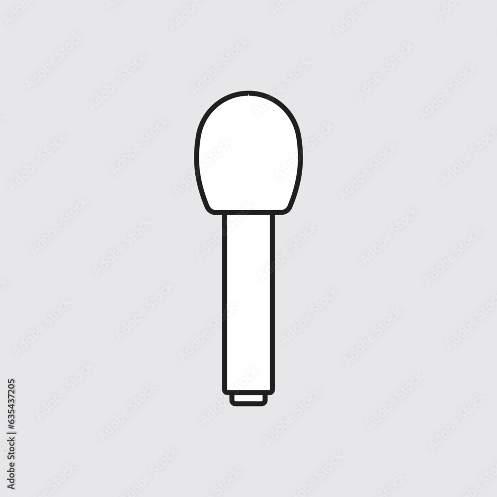 Microphone line icon. Mic symbol. Vector illustration for web site or mobile app. Microphone line icon. Mic symbol. Vector illustration for web site or mobile app.