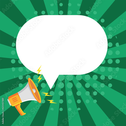 exciting news speech bubble. Loudspeaker. Banner for business, marketing and advertising