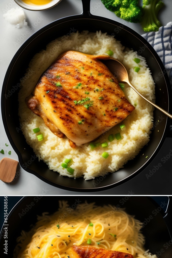 chicken with vegetables generated by AI chicken with vegetables generated by AI
