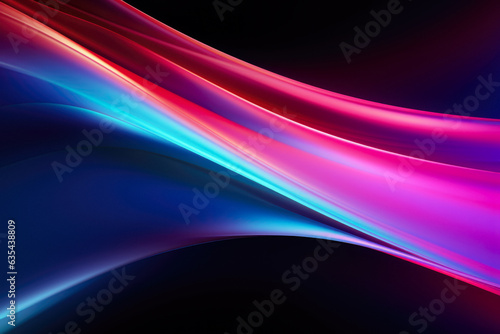 Holographic Gradient On Matte Black Background Smooth Dark Mood Created By Artificial Intelligence