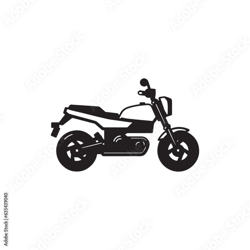 Harley Davidson Motorcycle vector icon 