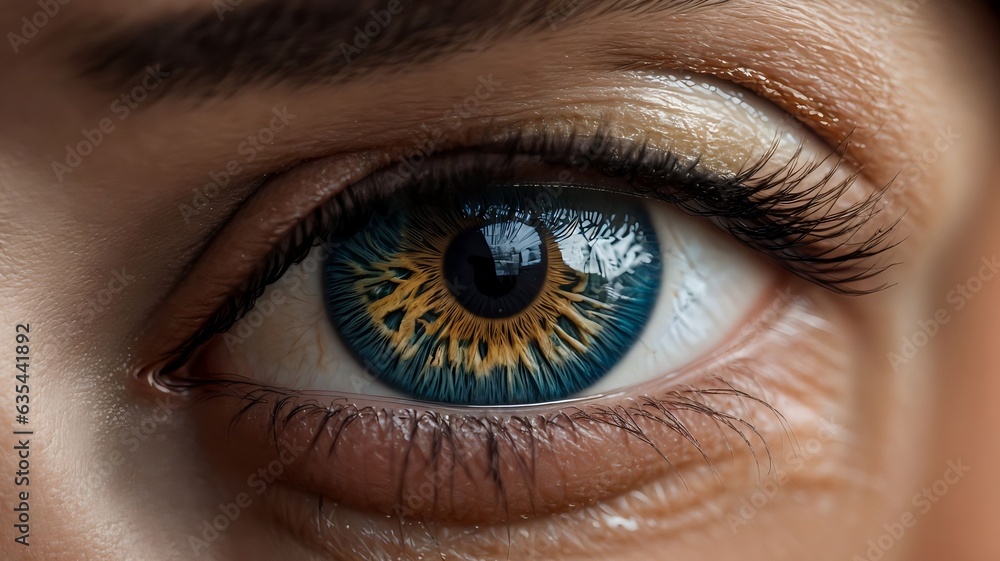 Fototapeta premium close up of a female eye