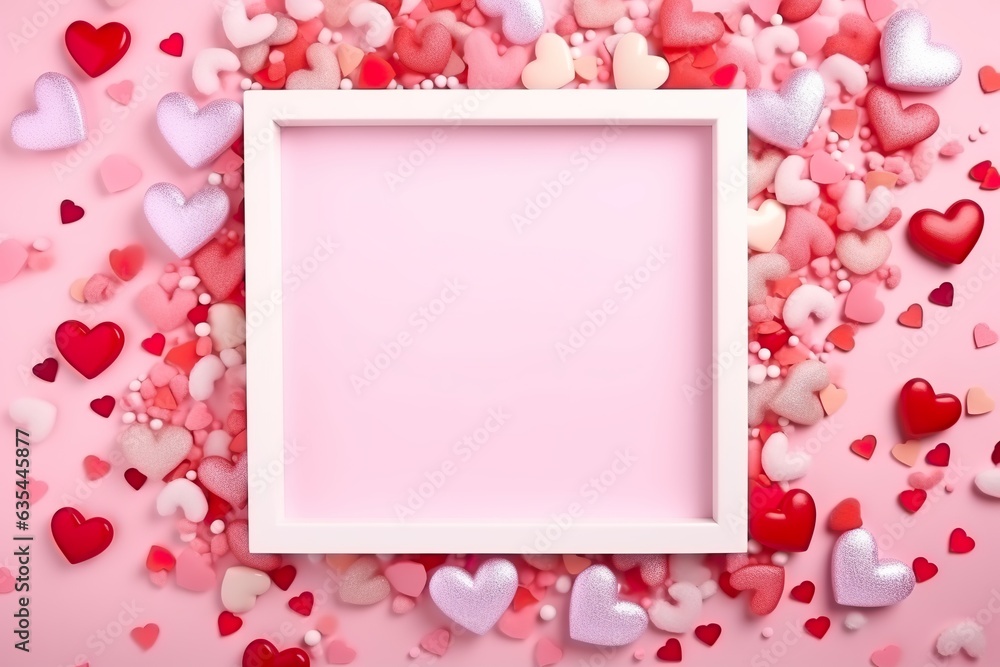 Valentine's Day Mockup Frame: Love & Elegance