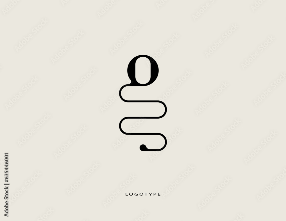 Vector logo in the shape of the letter Vector logo in the shape of the letter
