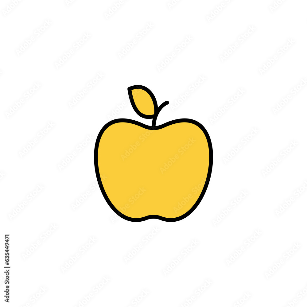 Apple icon vector for web and mobile app. Apple sign and symbols for web design. Apple icon vector for web and mobile app. Apple sign and symbols for web design.