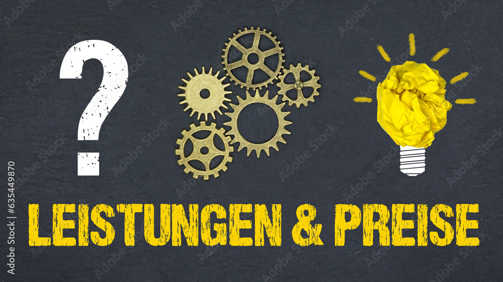Obraz premium Leistungen & Preise 