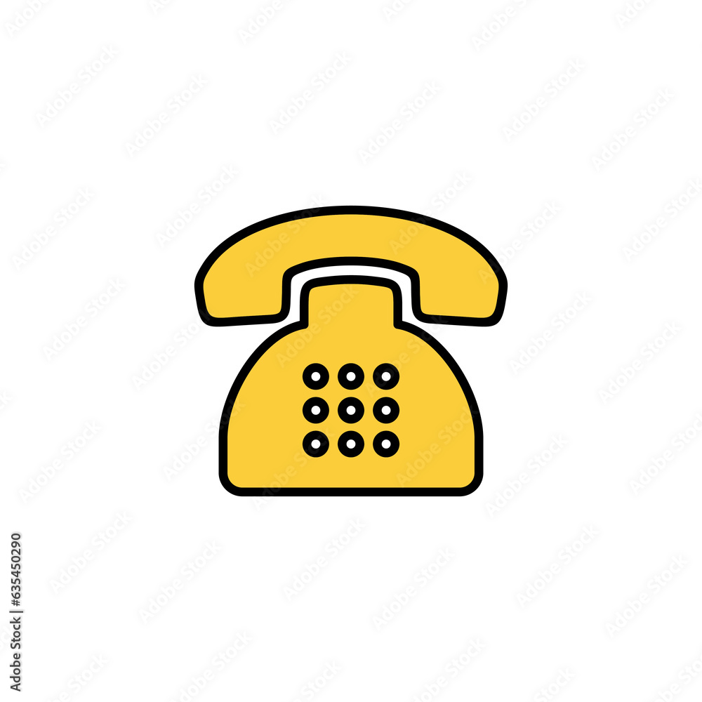 Telephone icon vector for web and mobile app. phone sign and symbol Telephone icon vector for web and mobile app. phone sign and symbol