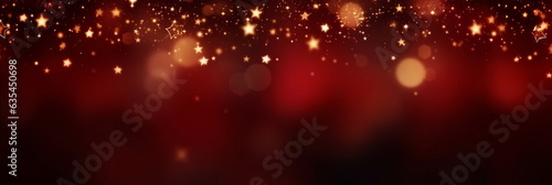 light colorful ,blue ,red,green,pink,blurred background with small gold stars elements festive Christmas Valentine day greetings template