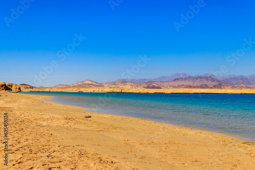 Beautiful lake in Ras Mohammed national park  Sinai peninsula in Egypt