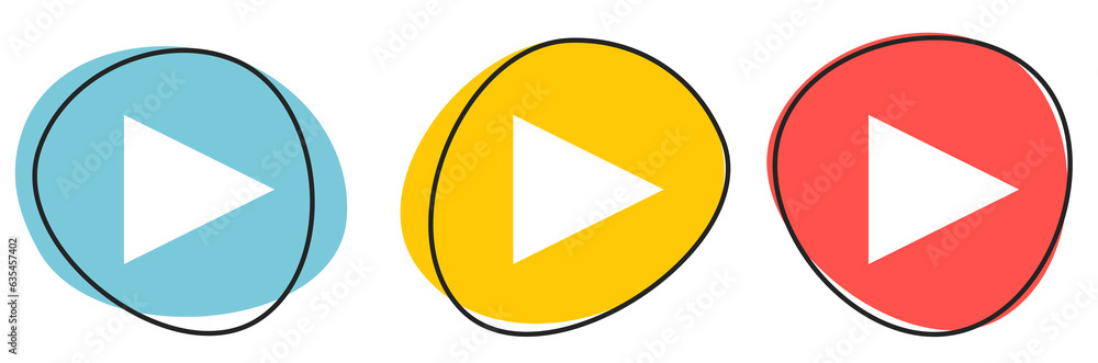 Button Banner für Website oder Business: Start oder Play Button Banner für Website oder Business: Start oder Play