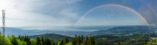 Blick auf den Bodensee ins Dreiländereck