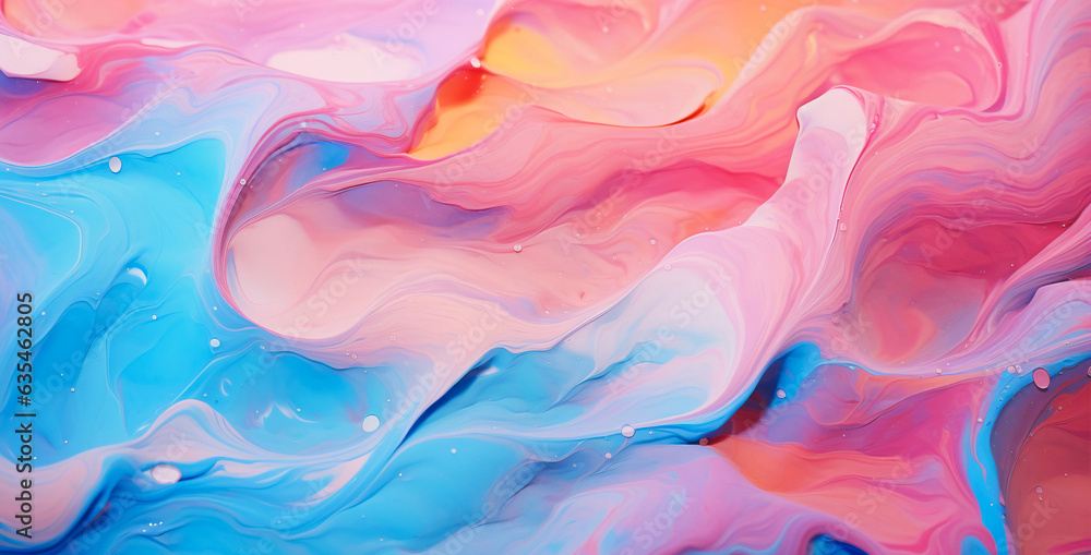 Bright abstract background. Flow of multi-colored paint. Multicolored liquid, abstract background. AI generative Bright abstract background. Flow of multi-colored paint. Multicolored liquid, abstract background. AI generative