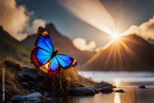 Fairy fire butterfly