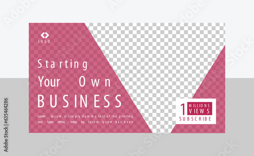 Youtube Channel Cover  Youtube Banner Design templates 