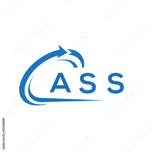ASS letter logo design on white background. ASS creative initials letter logo concept. ASS letter design.	
