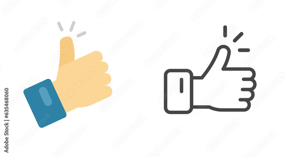 Thumb up like icon vector simple line outline art stroke image illustration, okay positive hand linear pictogram, flat recommend finger top glyph symbol set clipart web button Thumb up like icon vector simple line outline art stroke image illustration, okay positive hand linear pictogram, flat recommend finger top glyph symbol set clipart web button