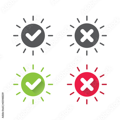 Checkmark icon, illustration, vector, symbol.
