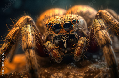 Spider portrait, stunning illustration generated by Ai