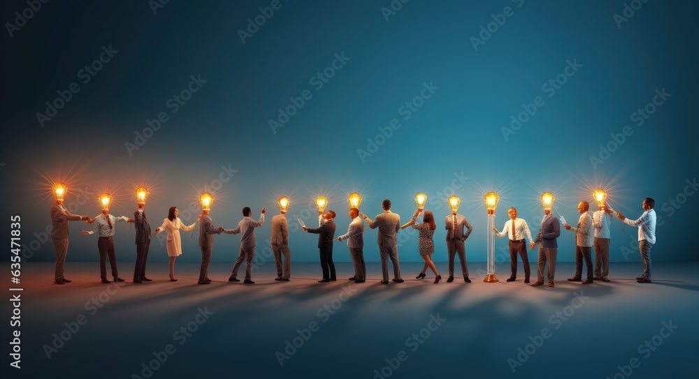 People connected by network of lights, concept of globalization and technology. Generative AI People connected by network of lights, concept of globalization and technology. Generative AI