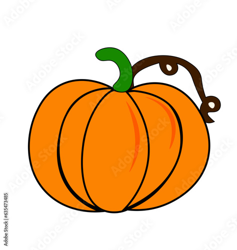 pumpkin isolated on white background