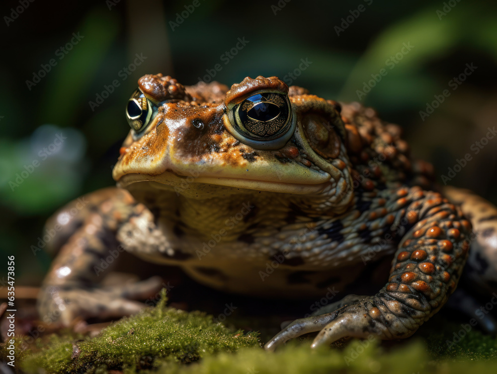 Toad portrait created with Generative AI technology Toad portrait created with Generative AI technology