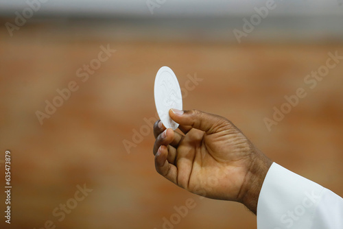 Εκτύπωση καμβά Consecration of bread and wafer wine