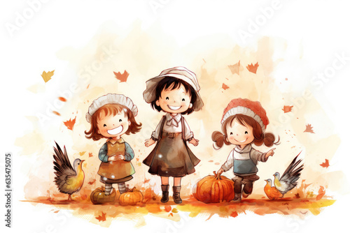 Illustration of Happy Thanksgiving