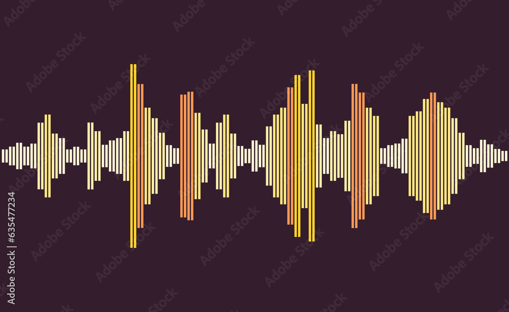 Abstract sound wave graph pattern Abstract sound wave graph pattern