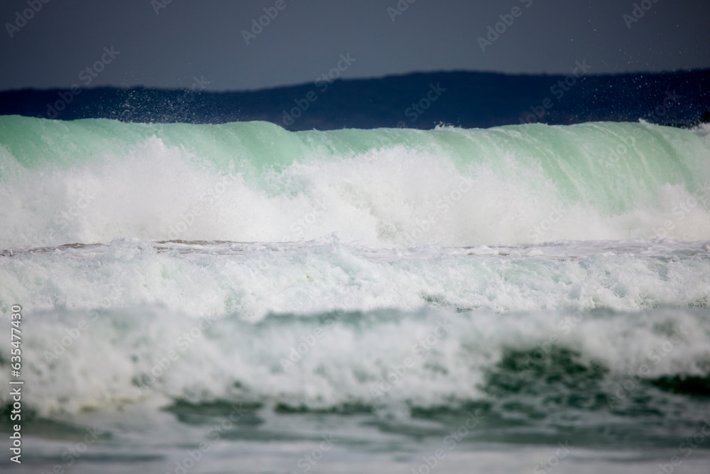 Abstract landscape with sea waves at the shore on a windy day. Abstract landscape with sea waves at the shore on a windy day.