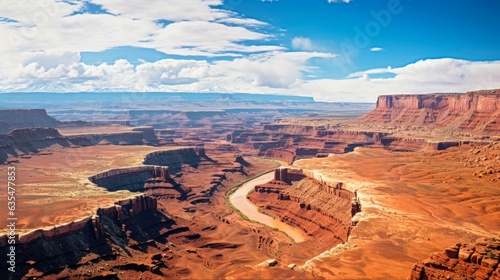 Canyonlands National Park Panorama: Breathtaking Views of American Nature from Overlook Point. Generative AI photo