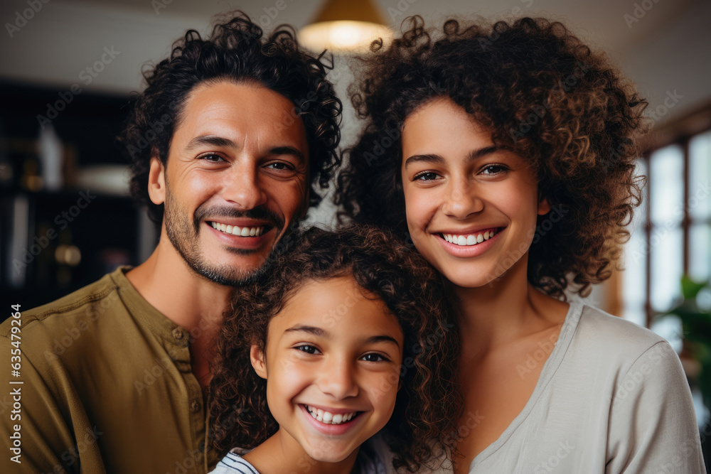 Fototapeta premium Joyful Upper Class Family from Brazil
