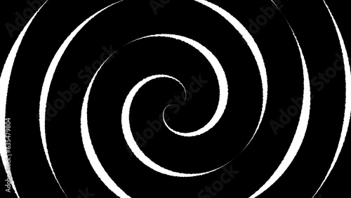 Twirl animated rotating spiral background. Overthinking mind twists anxiety ocd lines backdrop. Anime manga comic-style cartoon wallpaper. © PhoenixStock