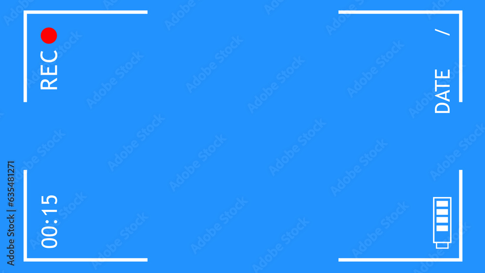 Camera mobile recording screen overlay animation with chroma key. DSLR